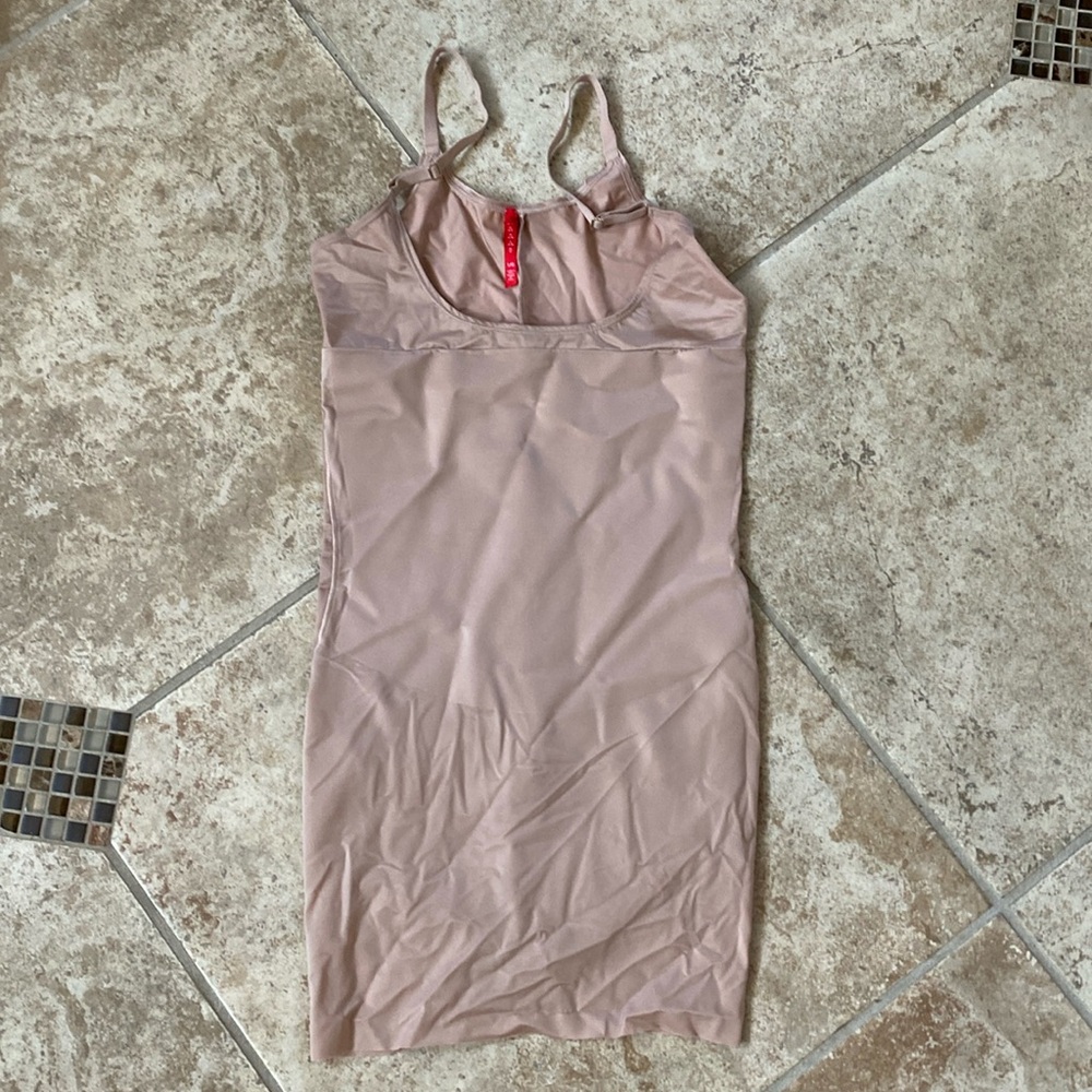 Spanx Open Bust Mid Thigh Compression Suit